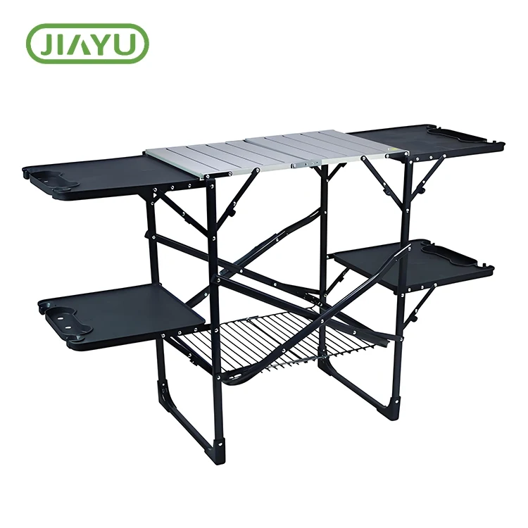 পোর্টেবল Foldable অ্যালুমিনিয়াম ক্যাম্পিং টেবিল